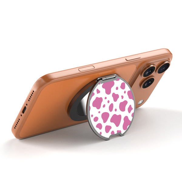 MyBat Design Lab MagSafe Selfie Mirror Kickstand - Black - Pink Cow Print - MOTHMNUSU331-015-2.jpg