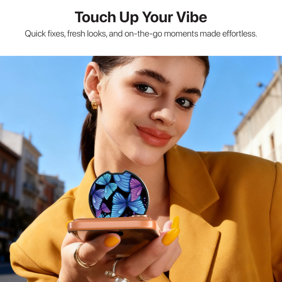 MyBat Design Lab MagSafe Selfie Mirror Kickstand - Black - Butterfly Night - MOTHMNUSU331-021-8.jpg