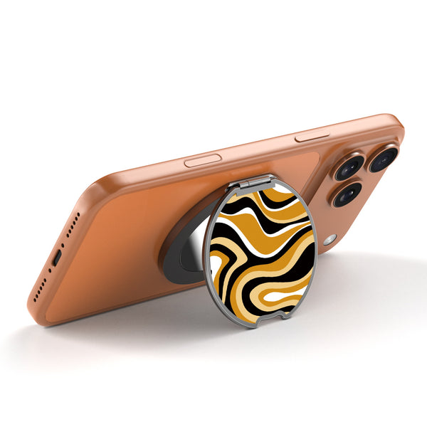 MyBat Design Lab MagSafe Selfie Mirror Kickstand - Black - Groovy Golden Swirls - MOTHMNUSU331-093-2.jpg