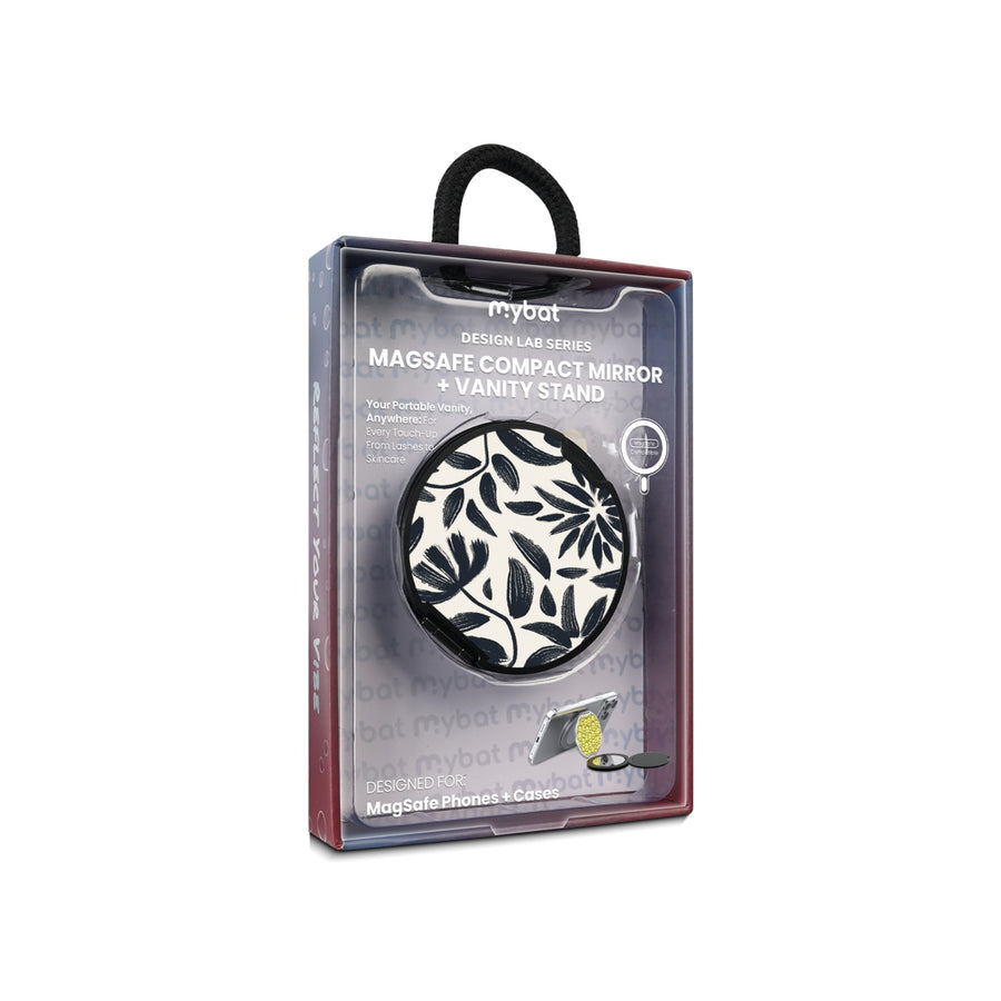 MyBat Design Lab MagSafe Selfie Mirror Kickstand - Black - Vintage Floral - MOTHMNUSU331-124-11.jpg