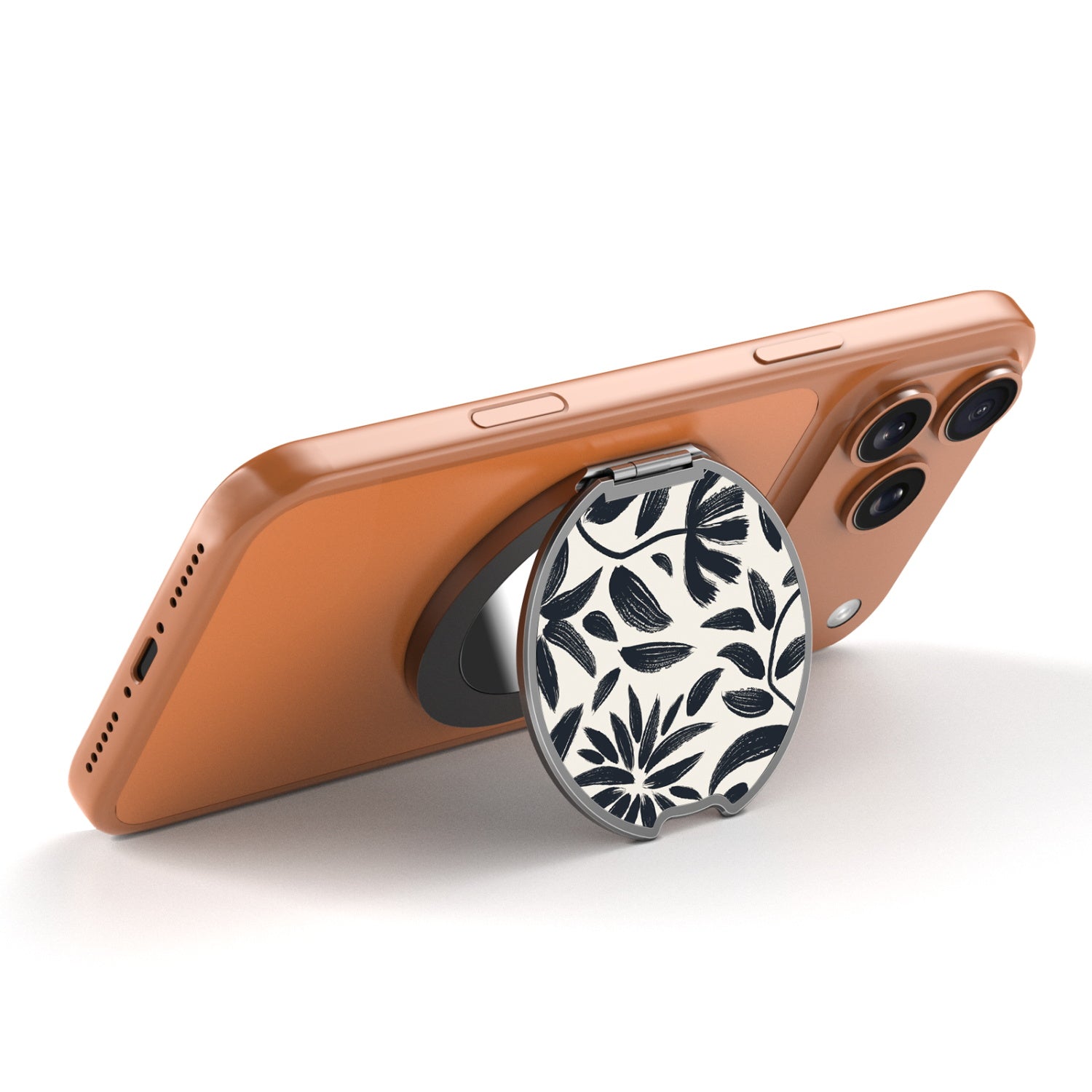 MyBat Design Lab MagSafe Selfie Mirror Kickstand - Black - Vintage Floral - MOTHMNUSU331-124-2.jpg