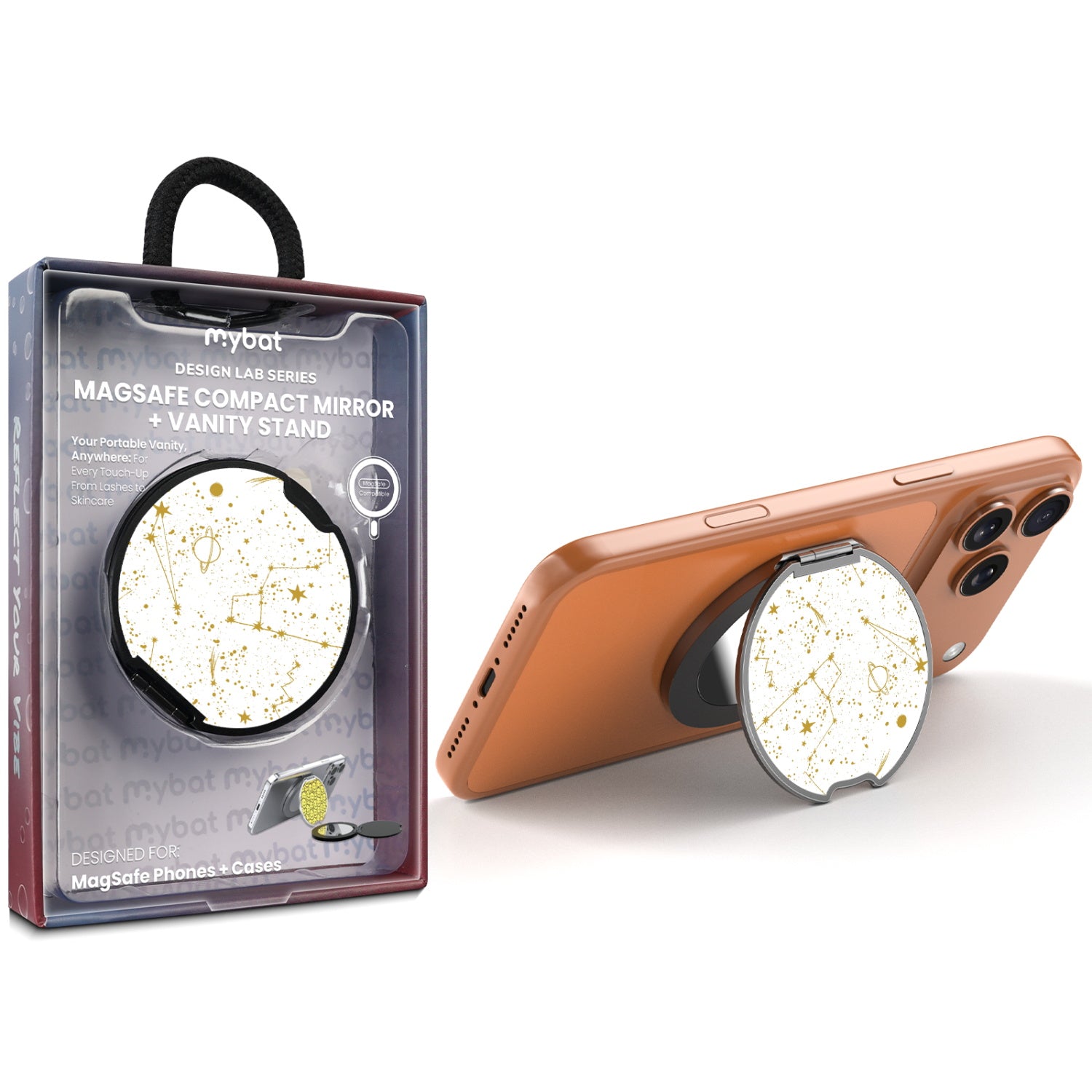 MyBat Design Lab MagSafe Selfie Mirror Kickstand - Black - Constellations - MOTHMNUSU331-130-1.jpg