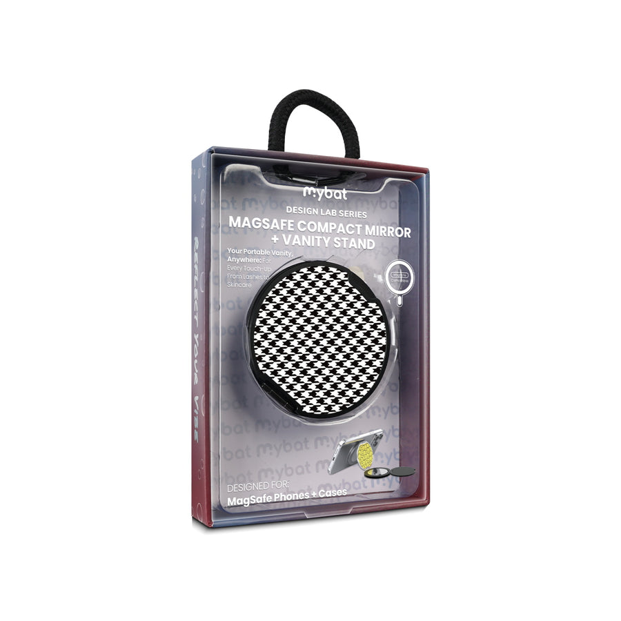MyBat Design Lab MagSafe Selfie Mirror Kickstand - Black - Classic Houndstooth - MOTHMNUSU331-215-11.jpg