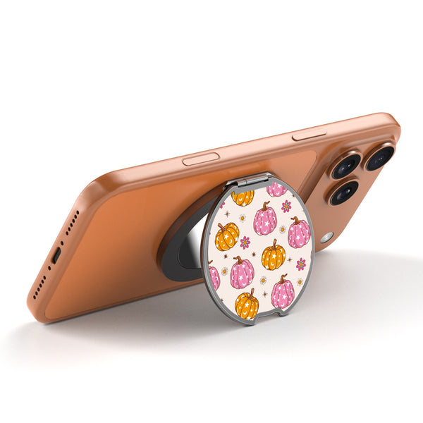 MyBat Design Lab MagSafe Selfie Mirror Kickstand - Black - Groovy Pumpkin Patch - MOTHMNUSU331-222-2.jpg