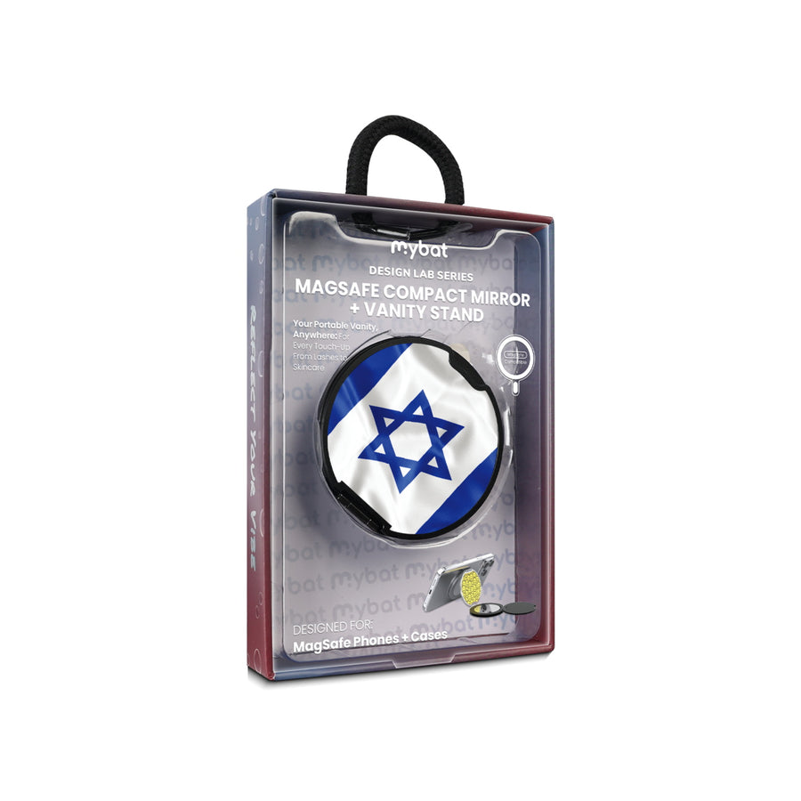 MyBat Design Lab MagSafe Selfie Mirror Kickstand - Black - Israel Flag - MOTHMNUSU331-308-11.jpg