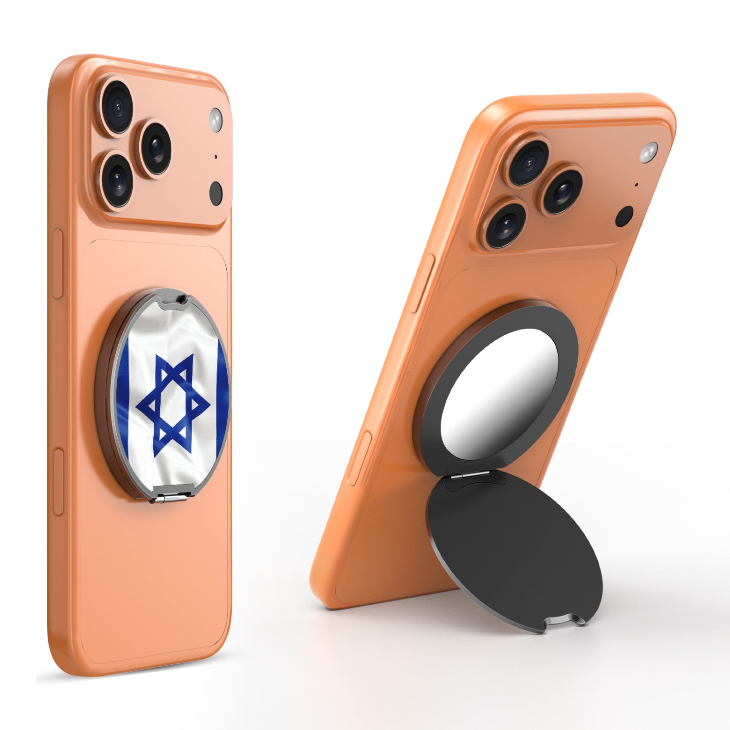 MyBat Design Lab MagSafe Selfie Mirror Kickstand - Black - Israel Flag - MOTHMNUSU331-308-3.jpg