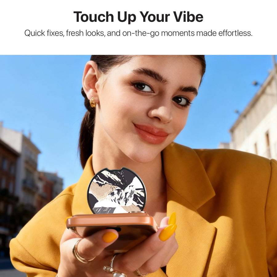 MyBat Design Lab MagSafe Selfie Mirror Kickstand - Black - Rocky Peaks - MOTHMNUSU331-323-8.jpg