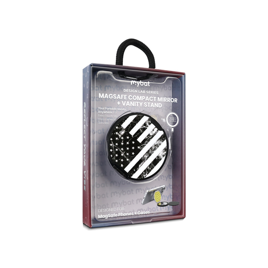 MyBat Design Lab MagSafe Selfie Mirror Kickstand - Black - Distress US Flag - MOTHMNUSU331-344-11.jpg