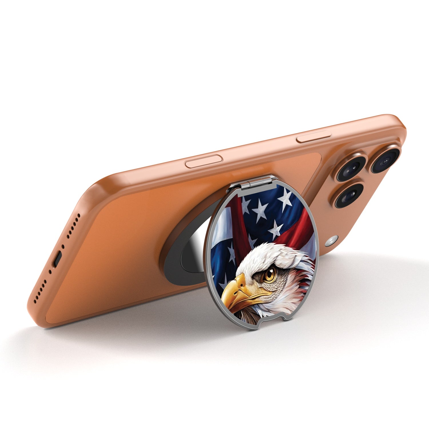 MyBat Design Lab MagSafe Selfie Mirror Kickstand - Black - Proud American Eagle - MOTHMNUSU331-362-2.jpg