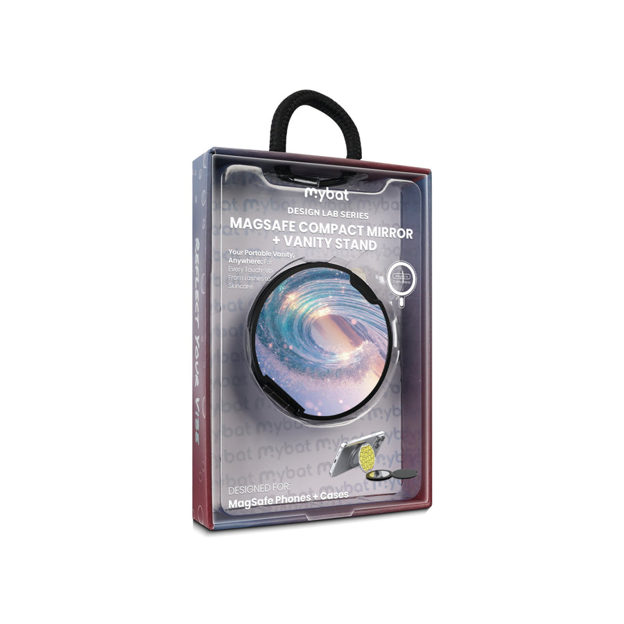 MyBat Design Lab MagSafe Selfie Mirror Kickstand - Black - Dreamy Waves - MOTHMNUSU331-379-11.jpg
