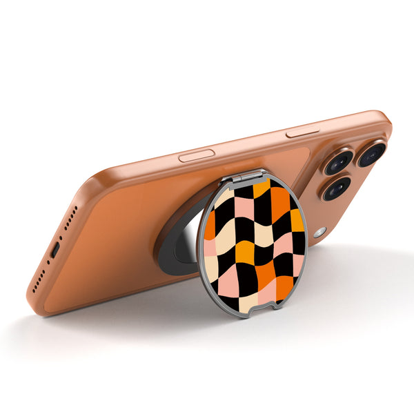 MyBat Design Lab MagSafe Selfie Mirror Kickstand - Black - Groovy Check - MOTHMNUSU331-448-2.jpg