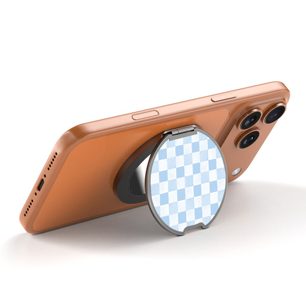 MyBat Design Lab MagSafe Selfie Mirror Kickstand - Black - Sky Blue Check - MOTHMNUSU331-478-2.jpg