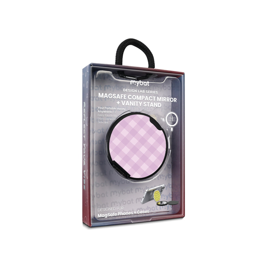 MyBat Design Lab MagSafe Selfie Mirror Kickstand - Black - Purple Plaid - MOTHMNUSU331-483-11.jpg
