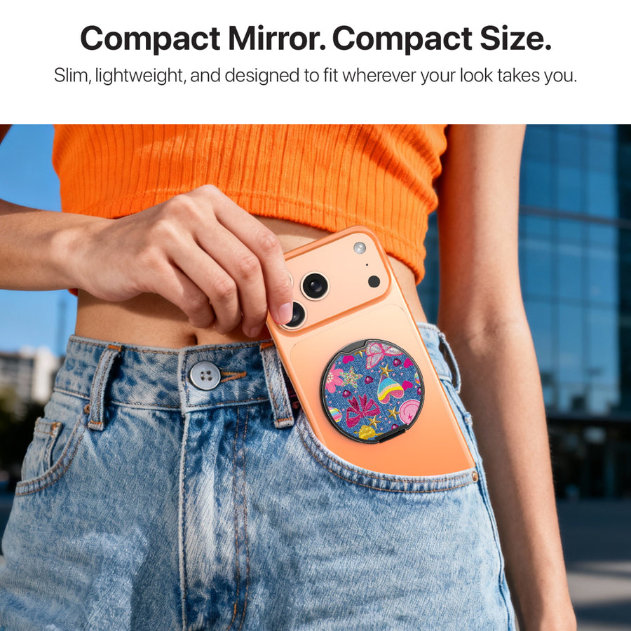 MyBat Design Lab MagSafe Selfie Mirror Kickstand - Black - Denim Daze - MOTHMNUSU331-528-10.JPG