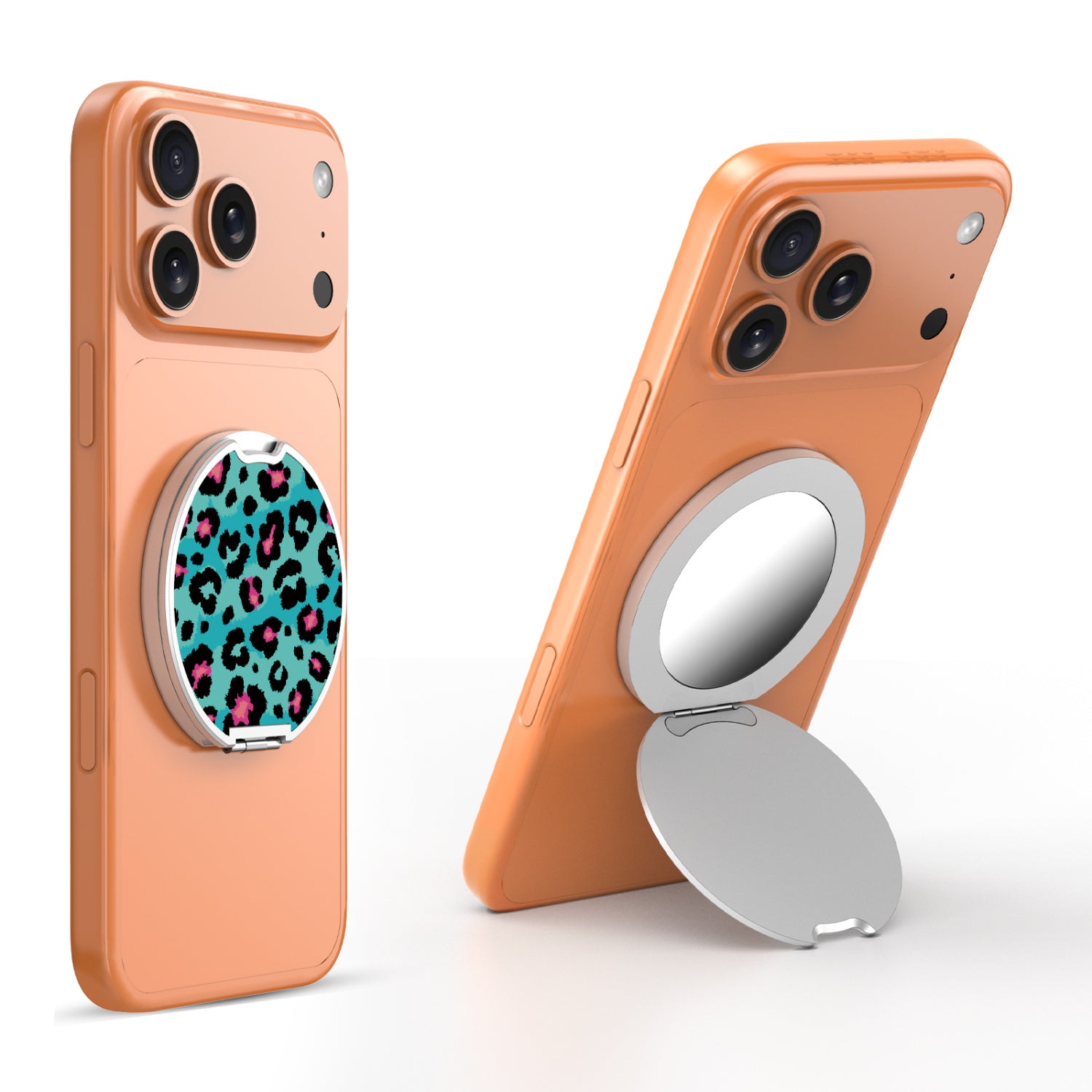 MyBat Design Lab MagSafe Selfie Mirror Kickstand - Silver - Multicolor Leopard - MOTHMNUSU332-004-3.jpg