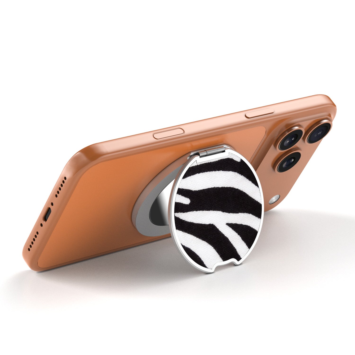 MyBat Design Lab MagSafe Selfie Mirror Kickstand - Silver - Zebra Print - MOTHMNUSU332-009-2.jpg