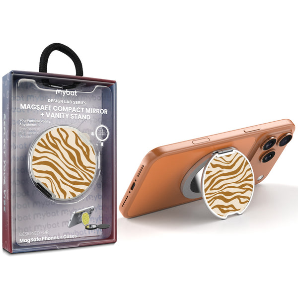 MyBat Design Lab MagSafe Selfie Mirror Kickstand - Silver - Tiger Stripes - MOTHMNUSU332-011-1.jpg