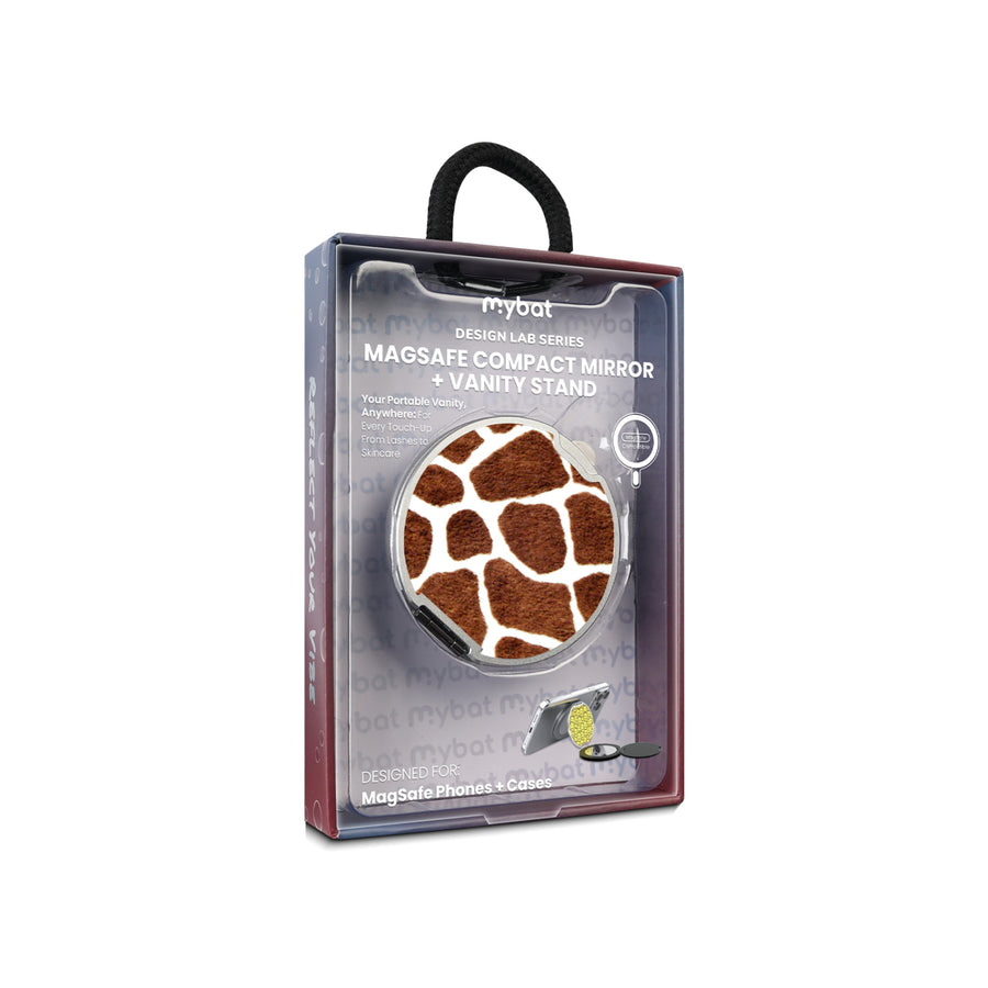 MyBat Design Lab MagSafe Selfie Mirror Kickstand - Silver - Giraffe spots - MOTHMNUSU332-012-11.jpg