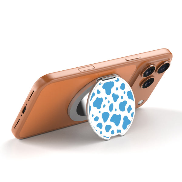 MyBat Design Lab MagSafe Selfie Mirror Kickstand - Silver - Blue Cow Print - MOTHMNUSU332-016-2.jpg
