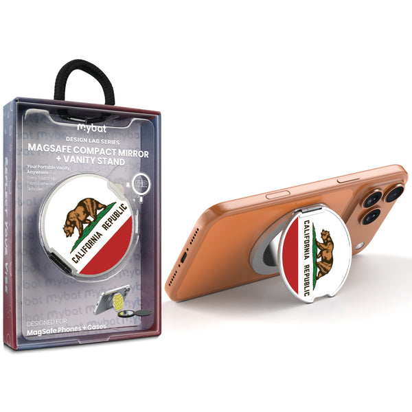 MyBat Design Lab MagSafe Selfie Mirror Kickstand - Silver - California State Flag - MOTHMNUSU332-027-1.jpg
