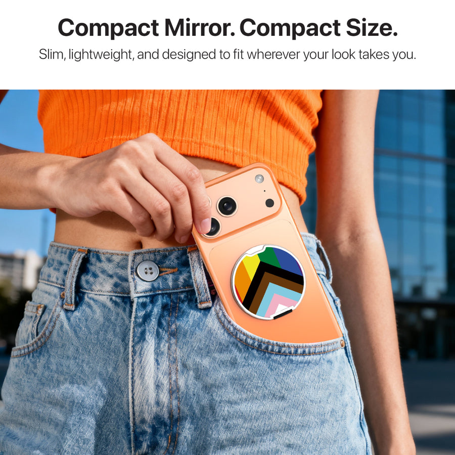 MyBat Design Lab MagSafe Selfie Mirror Kickstand - Silver - LGBTQ+ Flag - MOTHMNUSU332-034-10.jpg