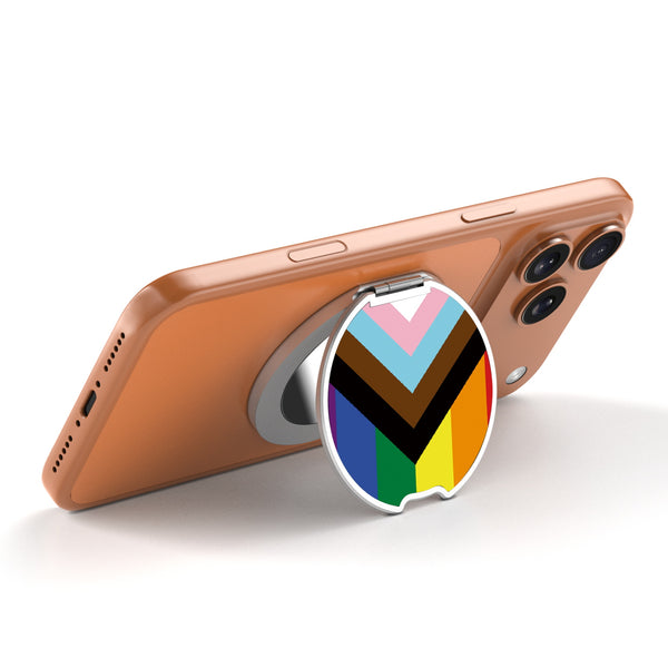 MyBat Design Lab MagSafe Selfie Mirror Kickstand - Silver - LGBTQ+ Flag - MOTHMNUSU332-034-2.jpg
