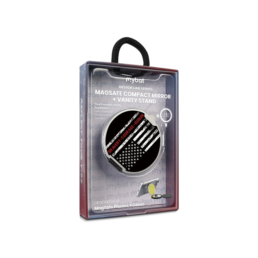 MyBat Design Lab MagSafe Selfie Mirror Kickstand - Silver - Firefighter Flag - MOTHMNUSU332-041-11.jpg