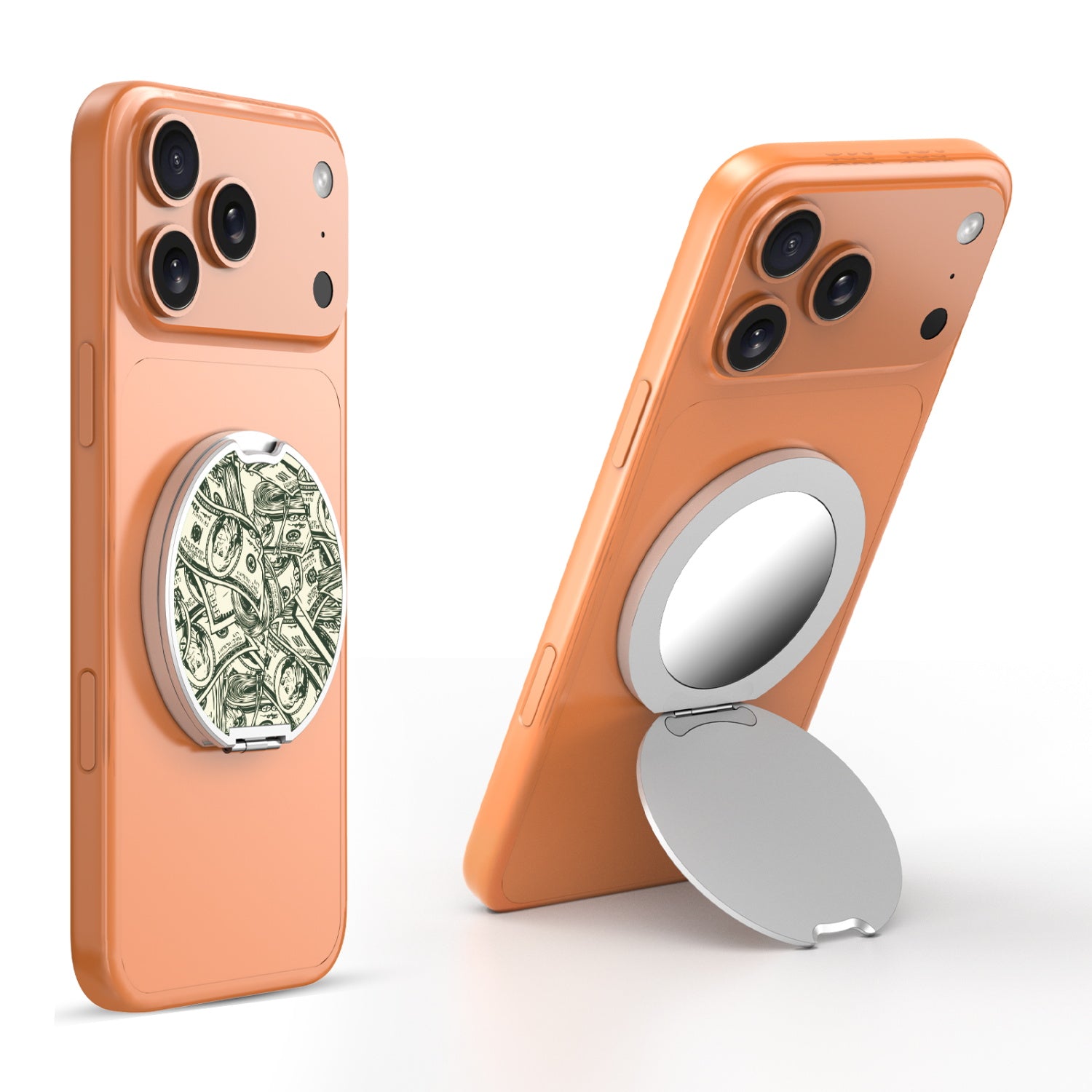 MyBat Design Lab MagSafe Selfie Mirror Kickstand - Silver - Money Stack - MOTHMNUSU332-082-3.jpg