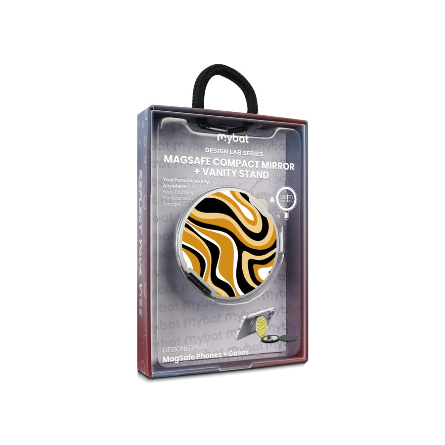 MyBat Design Lab MagSafe Selfie Mirror Kickstand - Silver - Groovy Golden Swirls - MOTHMNUSU332-093-11.jpg