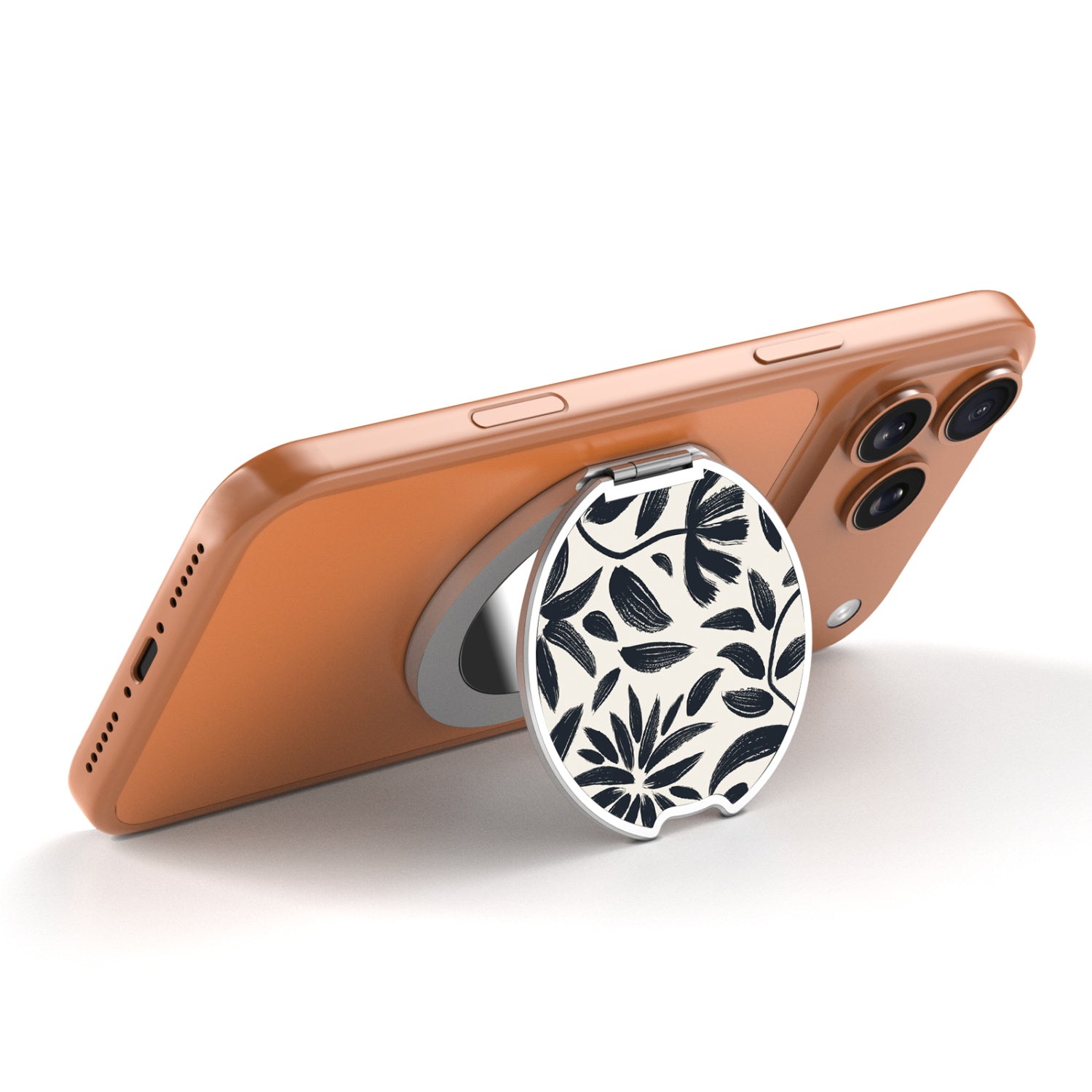 MyBat Design Lab MagSafe Selfie Mirror Kickstand - Silver - Vintage Floral - MOTHMNUSU332-124-2.jpg