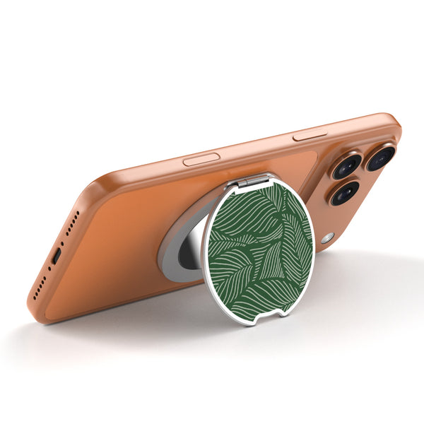 MyBat Design Lab MagSafe Selfie Mirror Kickstand - Silver - Leaves - MOTHMNUSU332-125-2.jpg