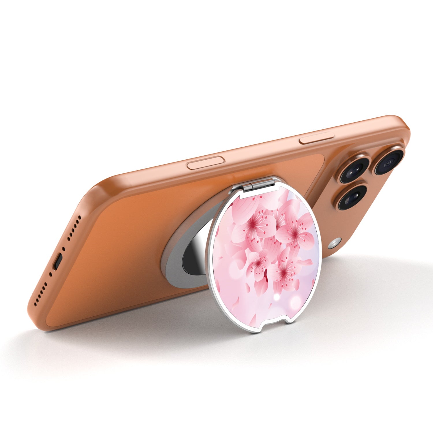 MyBat Design Lab MagSafe Selfie Mirror Kickstand - Silver - Cherry Blossoms - MOTHMNUSU332-131-2.jpg