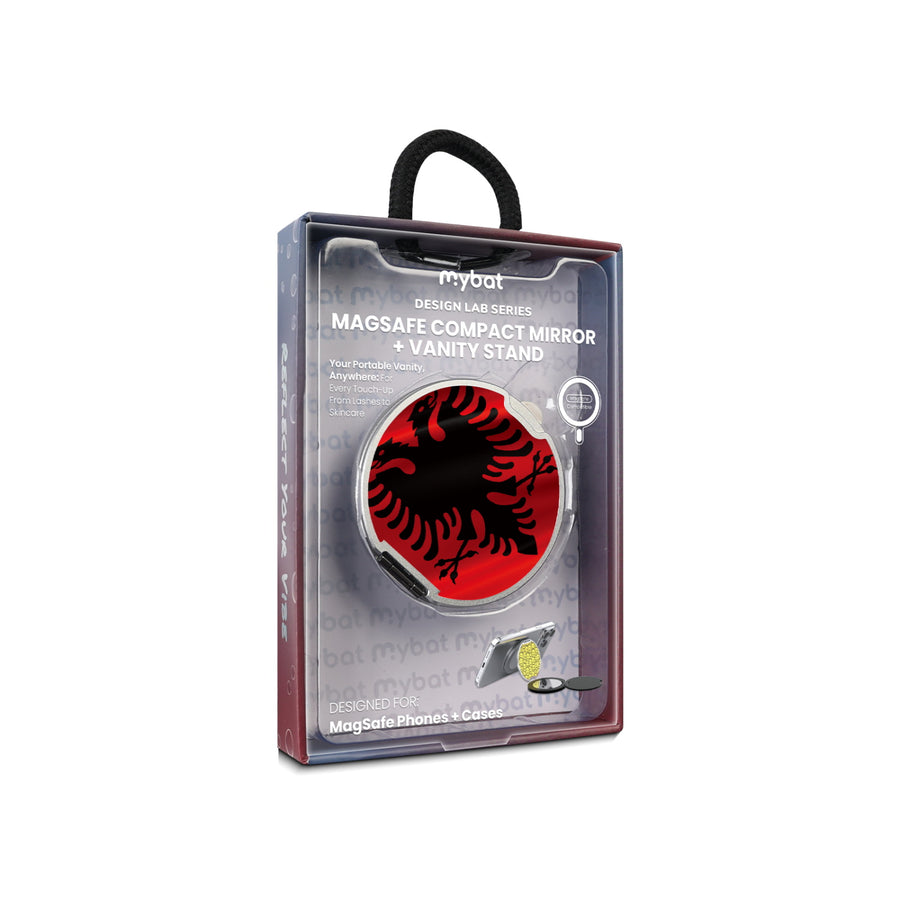 MyBat Design Lab MagSafe Selfie Mirror Kickstand - Silver - Albania Flag - MOTHMNUSU332-140-11.jpg
