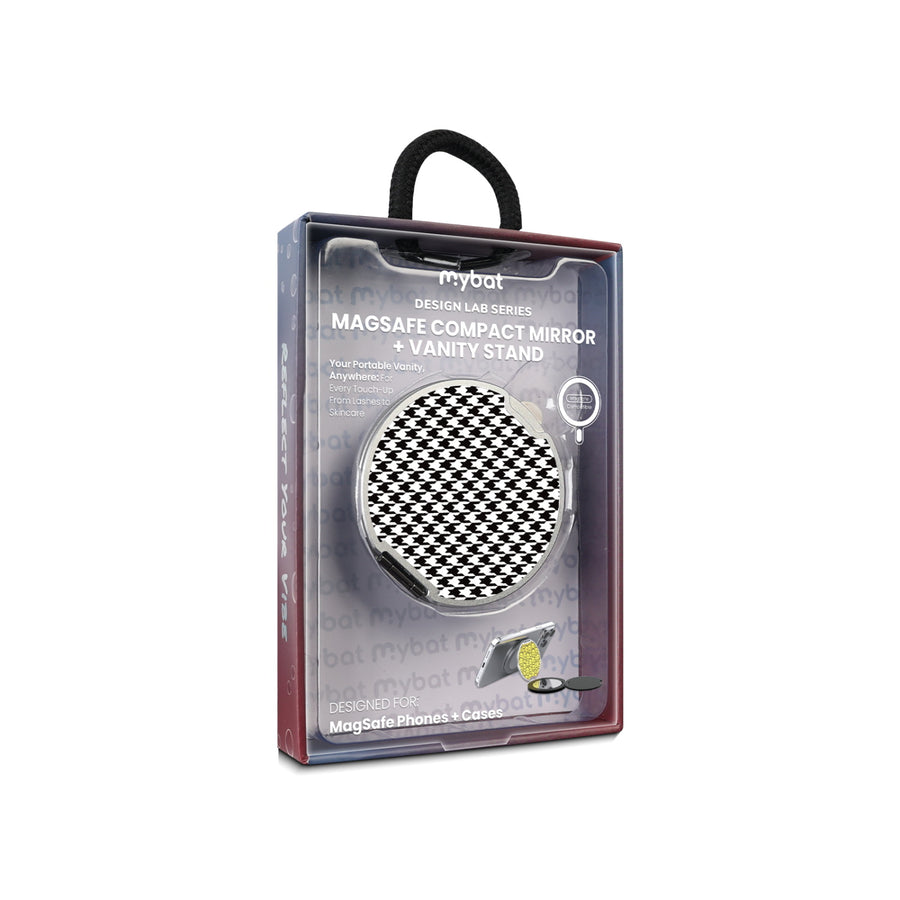 MyBat Design Lab MagSafe Selfie Mirror Kickstand - Silver - Classic Houndstooth - MOTHMNUSU332-215-11.jpg