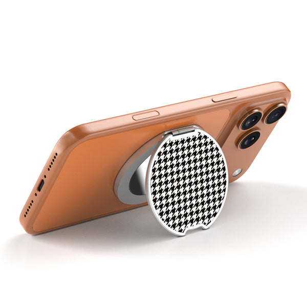 MyBat Design Lab MagSafe Selfie Mirror Kickstand - Silver - Classic Houndstooth - MOTHMNUSU332-215-2.jpg