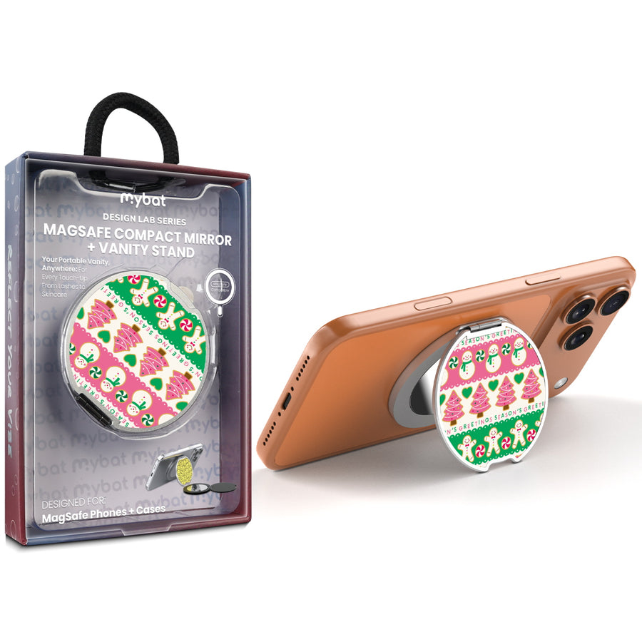 MyBat Design Lab MagSafe Selfie Mirror Kickstand - Silver - Season's Greeting - MOTHMNUSU332-277-1.jpg