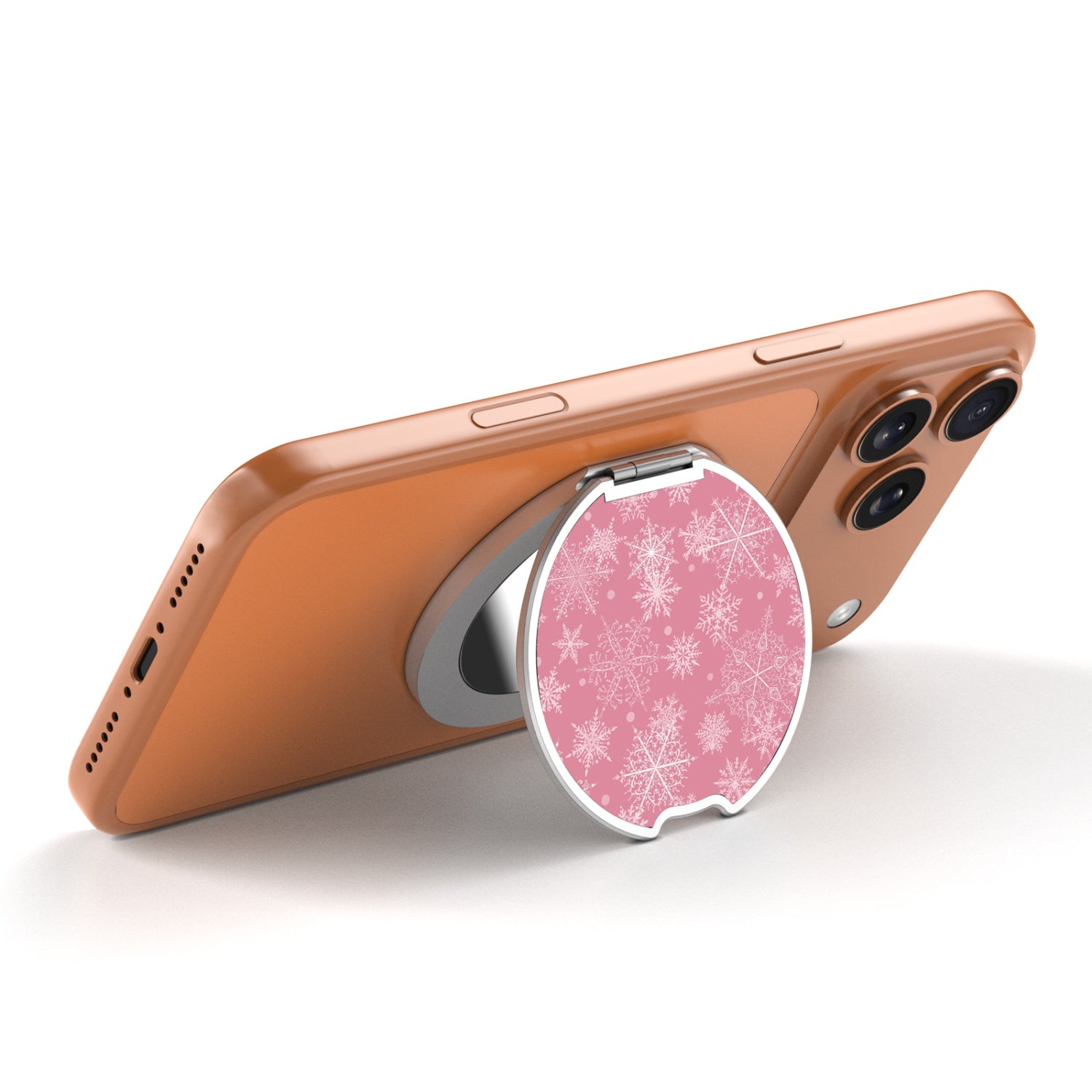 MyBat Design Lab MagSafe Selfie Mirror Kickstand - Silver - Pink Snowflakes - MOTHMNUSU332-282-2.jpg