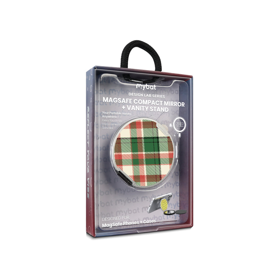 MyBat Design Lab MagSafe Selfie Mirror Kickstand - Silver - Rustic Plaid - MOTHMNUSU332-293-11.jpg