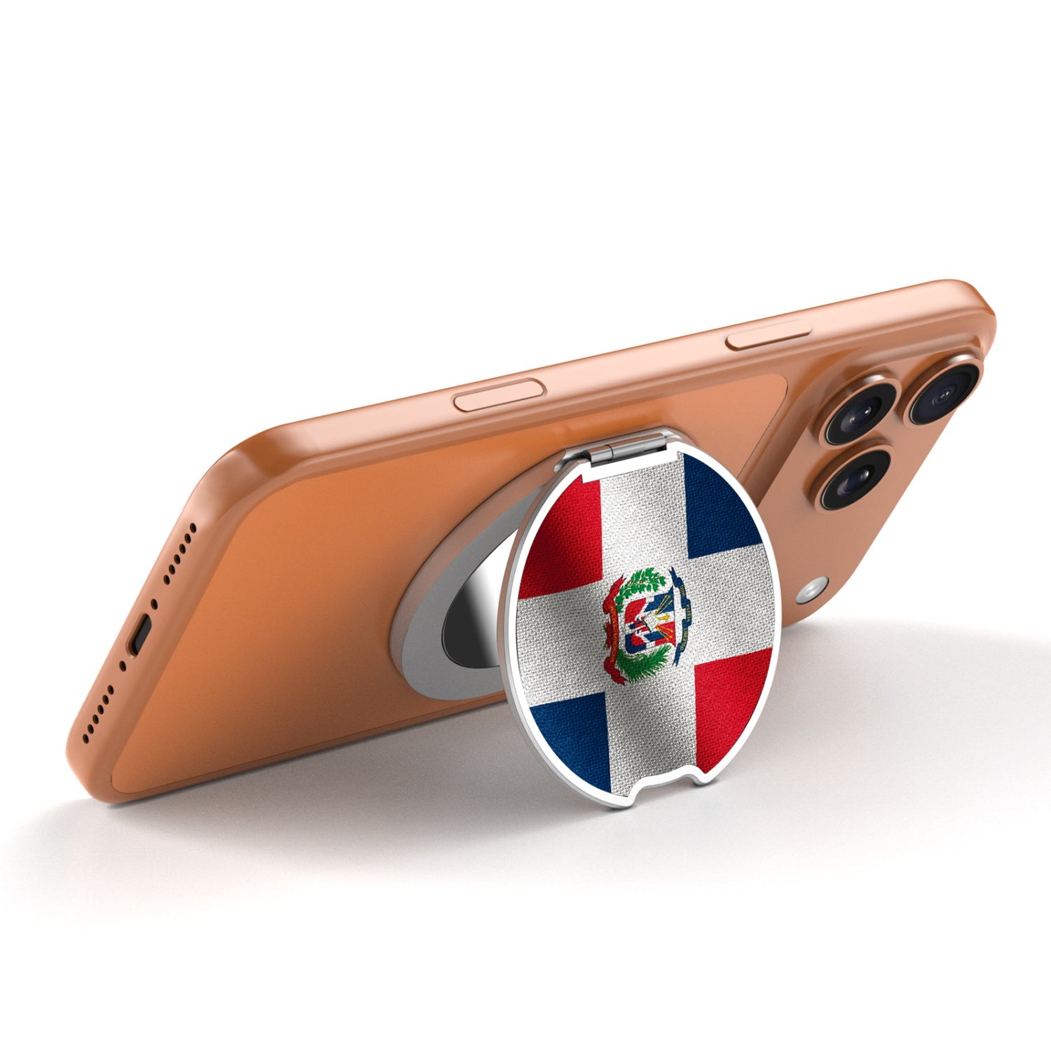 MyBat Design Lab MagSafe Selfie Mirror Kickstand - Silver - Dominican Republic Flag - MOTHMNUSU332-307-2.jpg