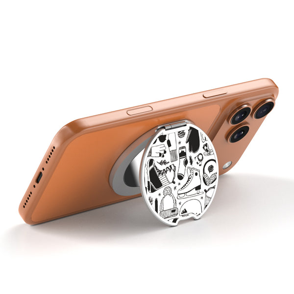 MyBat Design Lab MagSafe Selfie Mirror Kickstand - Silver - Hit the Slopes - MOTHMNUSU332-325-2.jpg