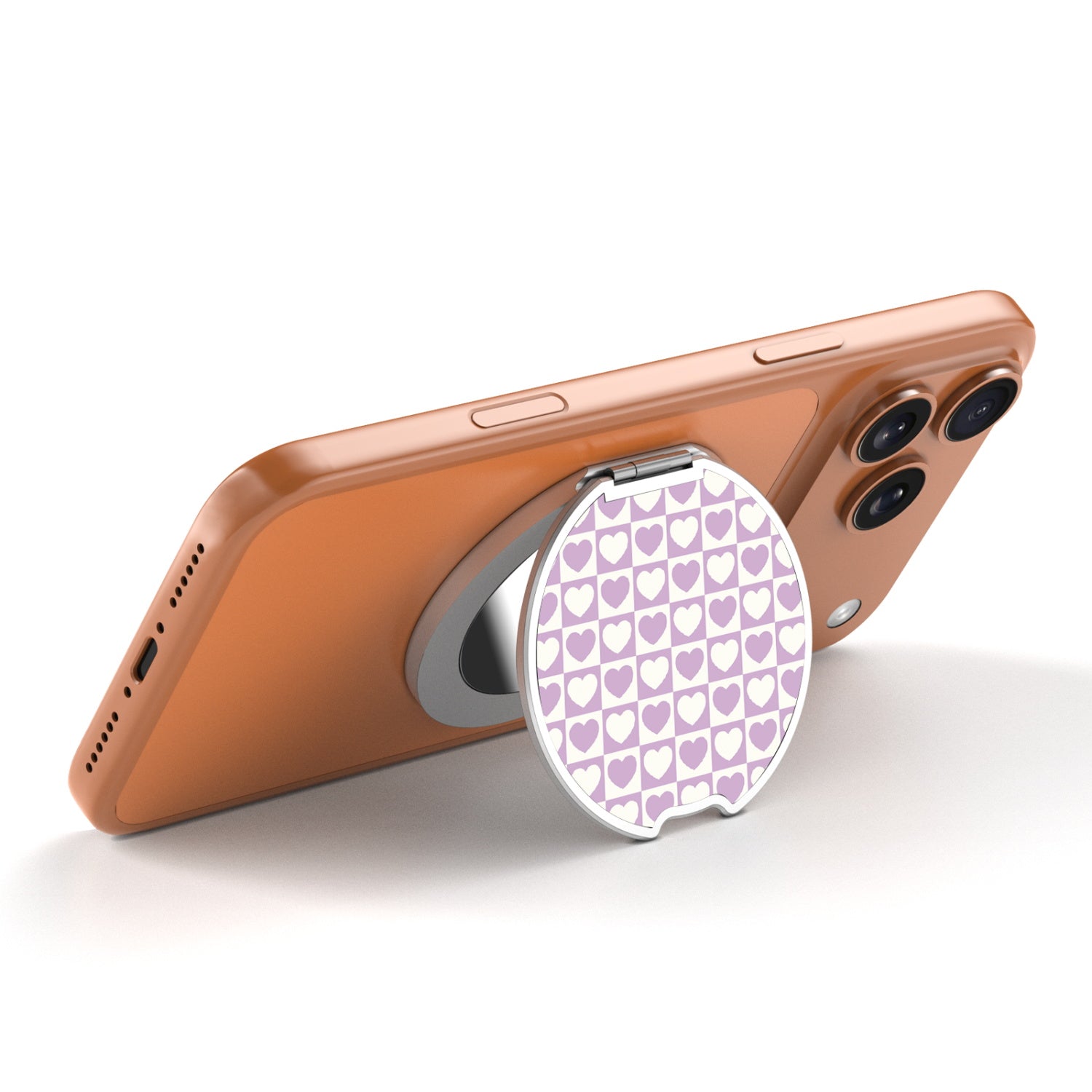 MyBat Design Lab MagSafe Selfie Mirror Kickstand - Silver - Heart Grid - MOTHMNUSU332-339-2.jpg
