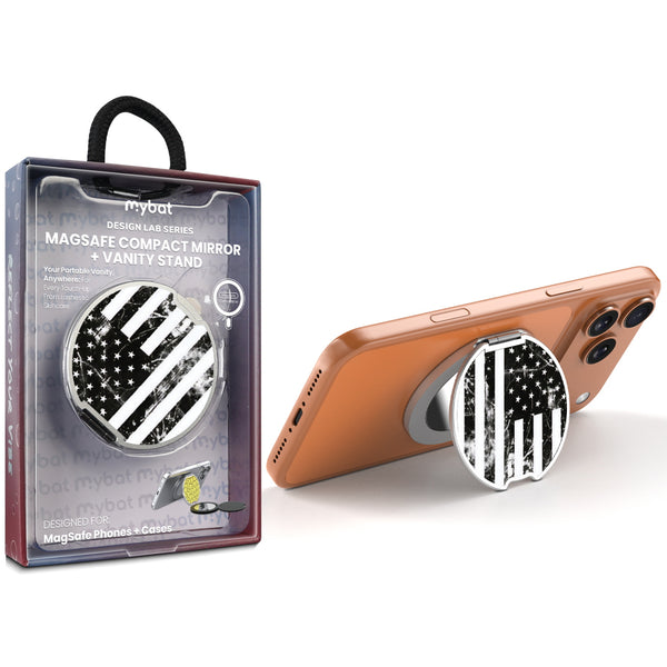 MyBat Design Lab MagSafe Selfie Mirror Kickstand - Silver - Distress US Flag - MOTHMNUSU332-344-1.jpg