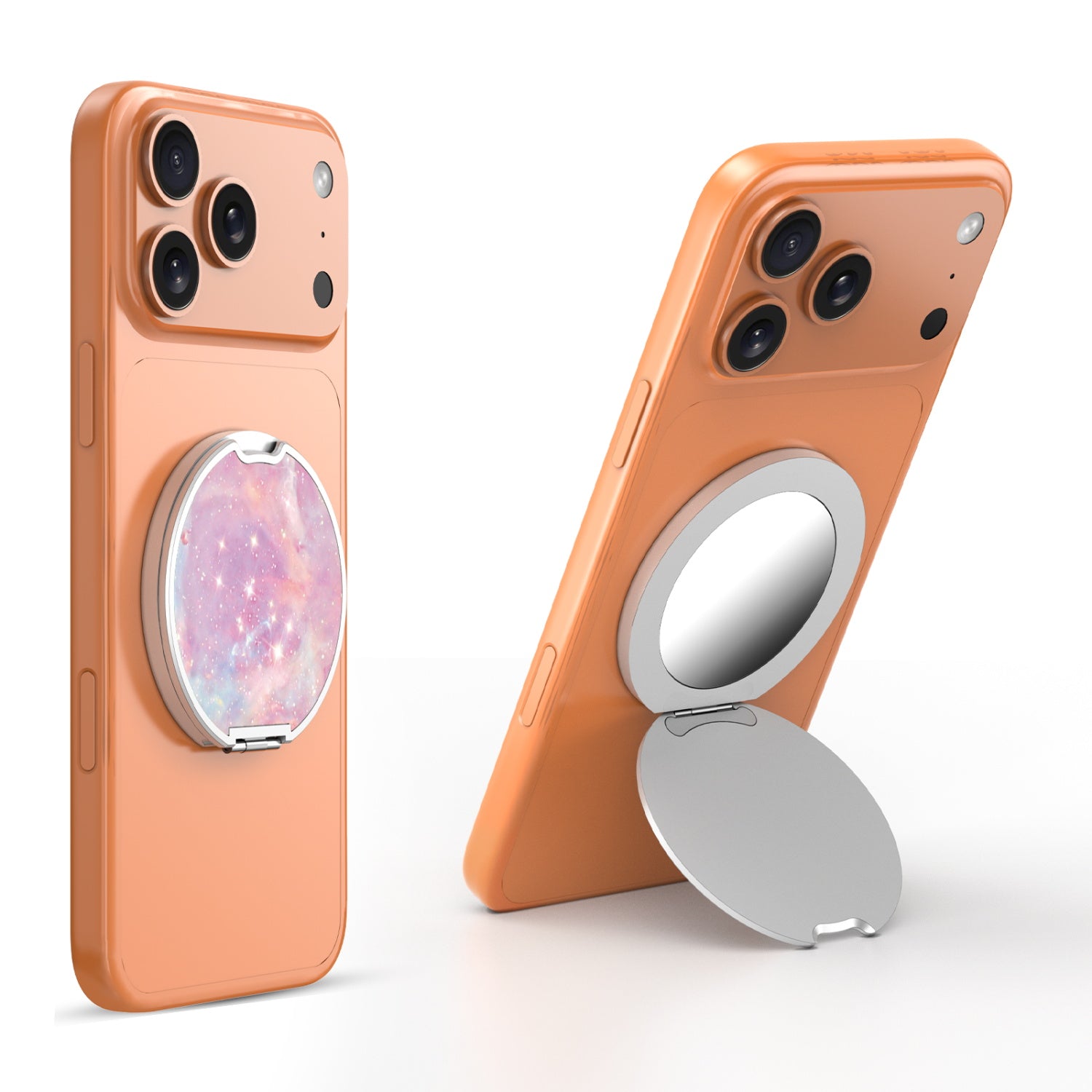 MyBat Design Lab MagSafe Selfie Mirror Kickstand - Silver - Pink Galaxies - MOTHMNUSU332-368-3.jpg