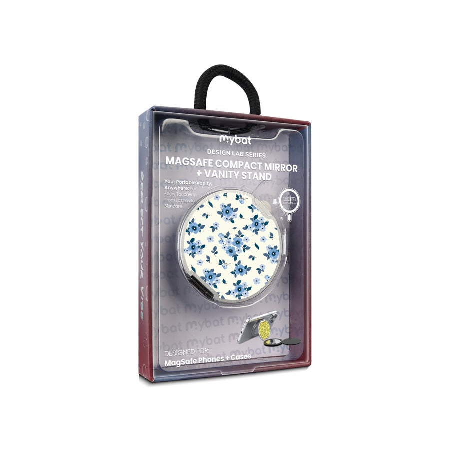 MyBat Design Lab MagSafe Selfie Mirror Kickstand - Silver - Porcelain Petals - MOTHMNUSU332-437-11.jpg