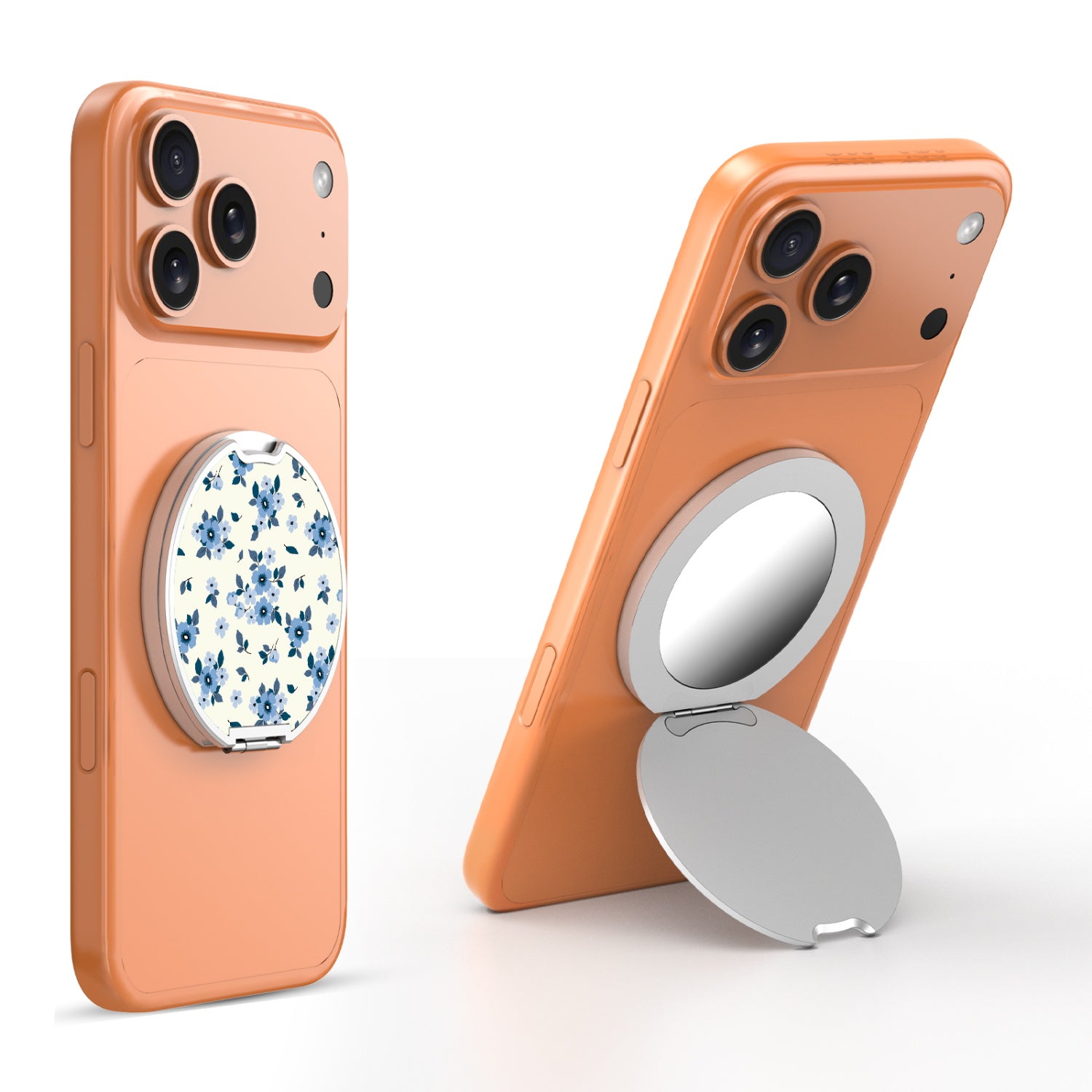 MyBat Design Lab MagSafe Selfie Mirror Kickstand - Silver - Porcelain Petals - MOTHMNUSU332-437-3.jpg