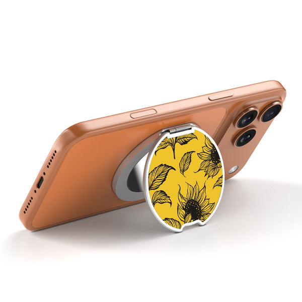 MyBat Design Lab MagSafe Selfie Mirror Kickstand - Silver - Golden Sunflowers - MOTHMNUSU332-444-2.jpg