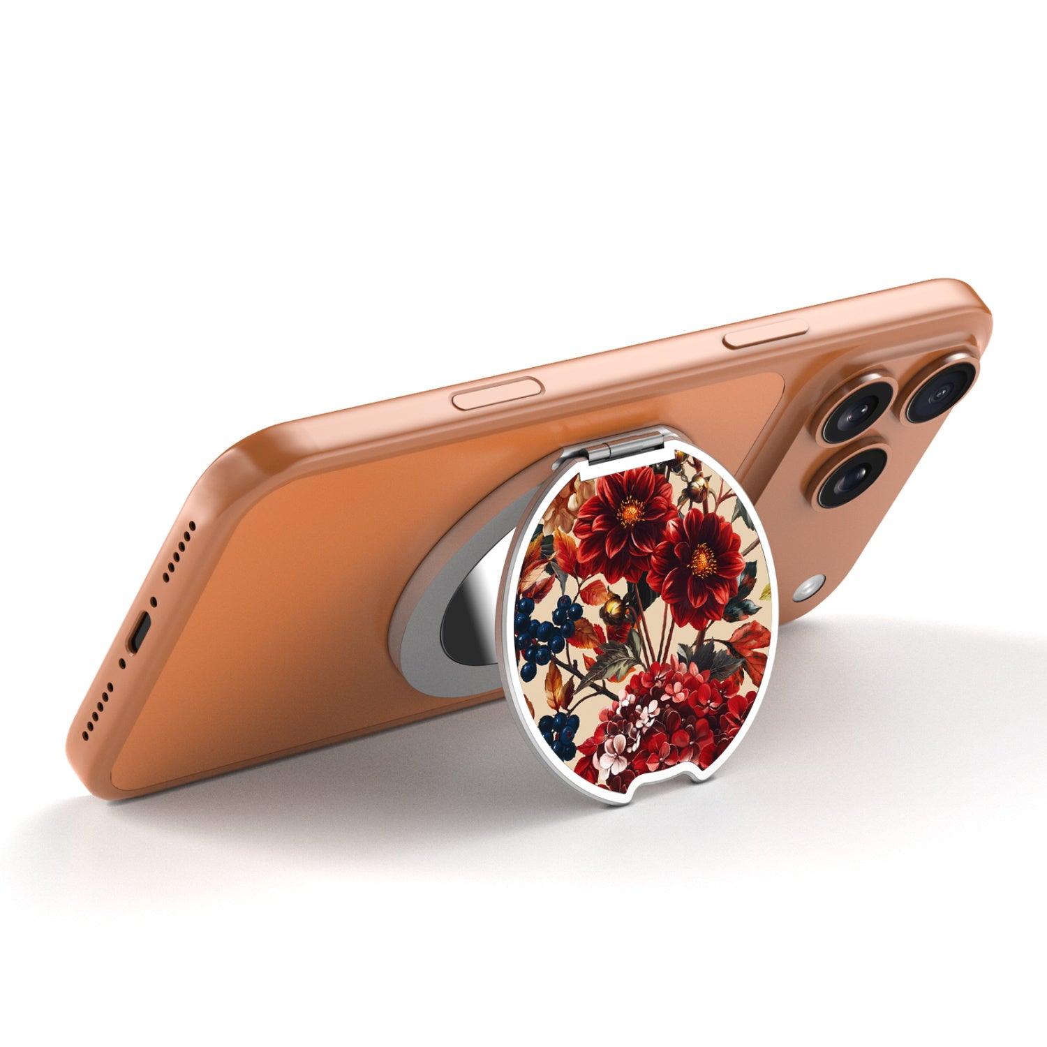 MyBat Design Lab MagSafe Selfie Mirror Kickstand - Silver - Rust & Bloom - MOTHMNUSU332-449-2.jpg
