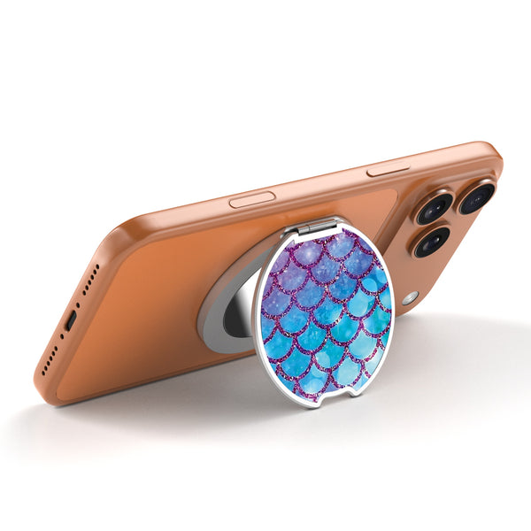 MyBat Design Lab MagSafe Selfie Mirror Kickstand - Silver - Mermaid Scales - MOTHMNUSU332-458-2.jpg