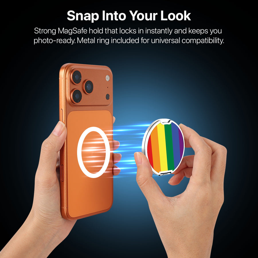 MyBat Design Lab MagSafe Selfie Mirror Kickstand - Silver - Rainbow Stripes - MOTHMNUSU332-459-7.jpg