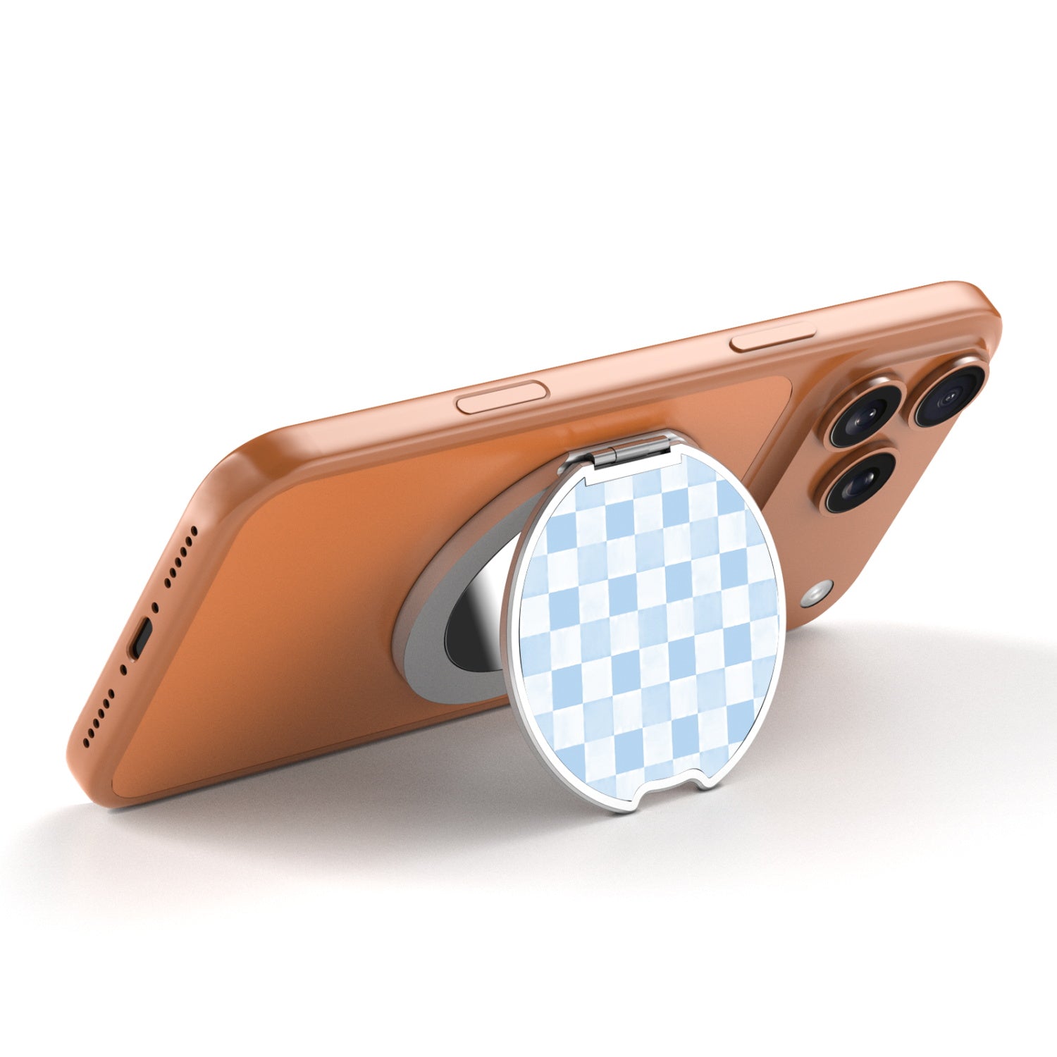 MyBat Design Lab MagSafe Selfie Mirror Kickstand - Silver - Sky Blue Check - MOTHMNUSU332-478-2.jpg